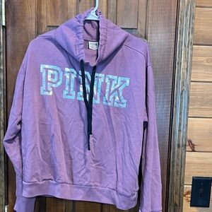 PINK Victoria's Secret Women's Mauve Cowl Neck Sweater